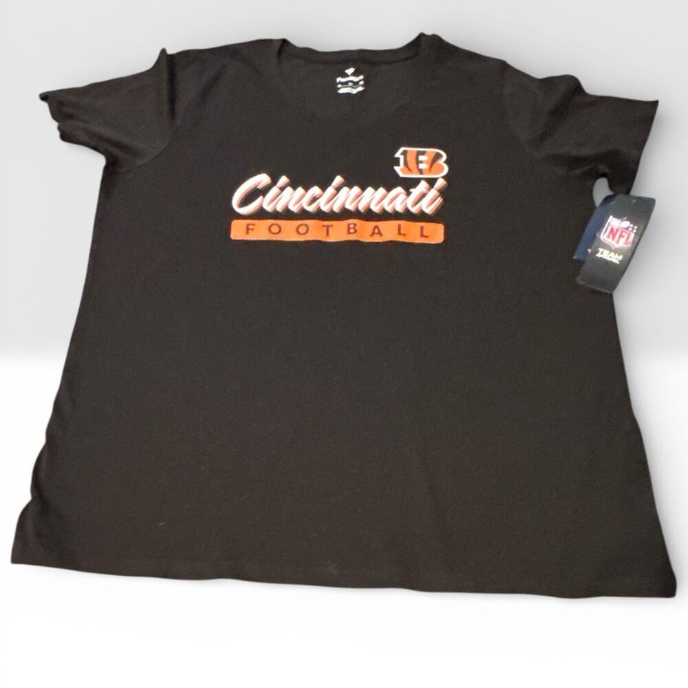 NWT Fanatics Cincinnati Bengals Women's XL T-Shirt - Black Football Tee